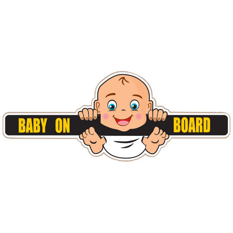 برچسب بدنه خودرو طرح Baby on Board مدل B-06