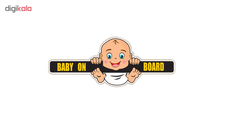 برچسب بدنه خودرو طرح Baby on Board مدل B-06