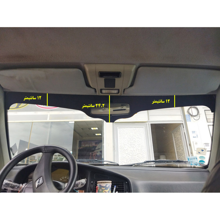 برچسب آفتابگیر شیشه جلو مدل PERFECT GLASS مناسب برای پژو پارس
