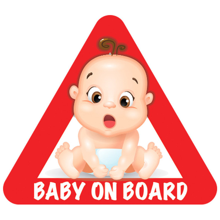 برچسب بدنه خودرو طرح Baby on Board مدل B-03