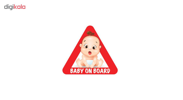 برچسب بدنه خودرو طرح Baby on Board مدل B-03