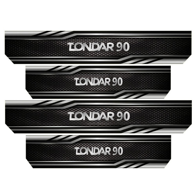 برچسب پارکابی خودرو رایسان کد SP2007 مناسب برای ال 90 مجموعه 4 عددی