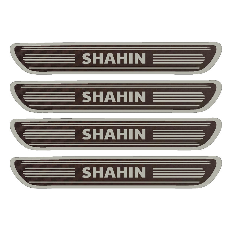 برچسب بدنه خودرو مهدیار مدل کربن کد sp115 مناسب برای شاهین بسته 4 عددی