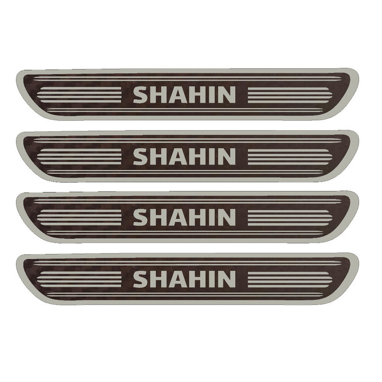 برچسب بدنه خودرو مهدیار مدل کربن کد sp115 مناسب برای شاهین بسته 4 عددی
