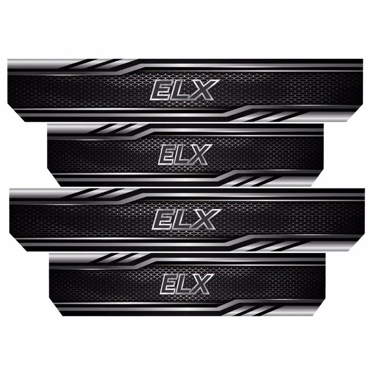 برچسب بدنه خودرو رایسان طرح ELX کد SP2045 مجموعه 4 عددی