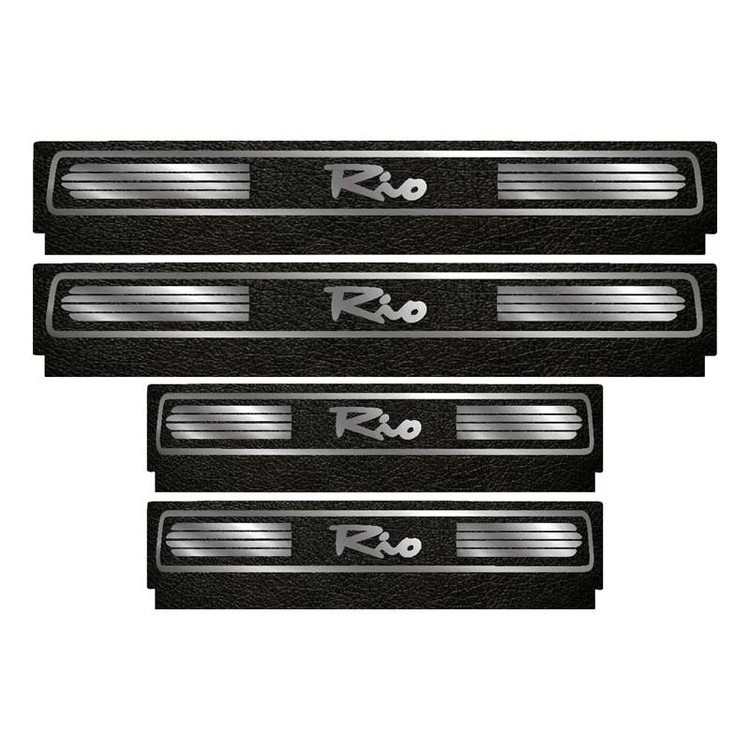 برچسب پارکابی خودرو لندمون کد LM093 MS مناسب برای کیا ریو مجموعه 4 عددی به همراه جا کلیدی