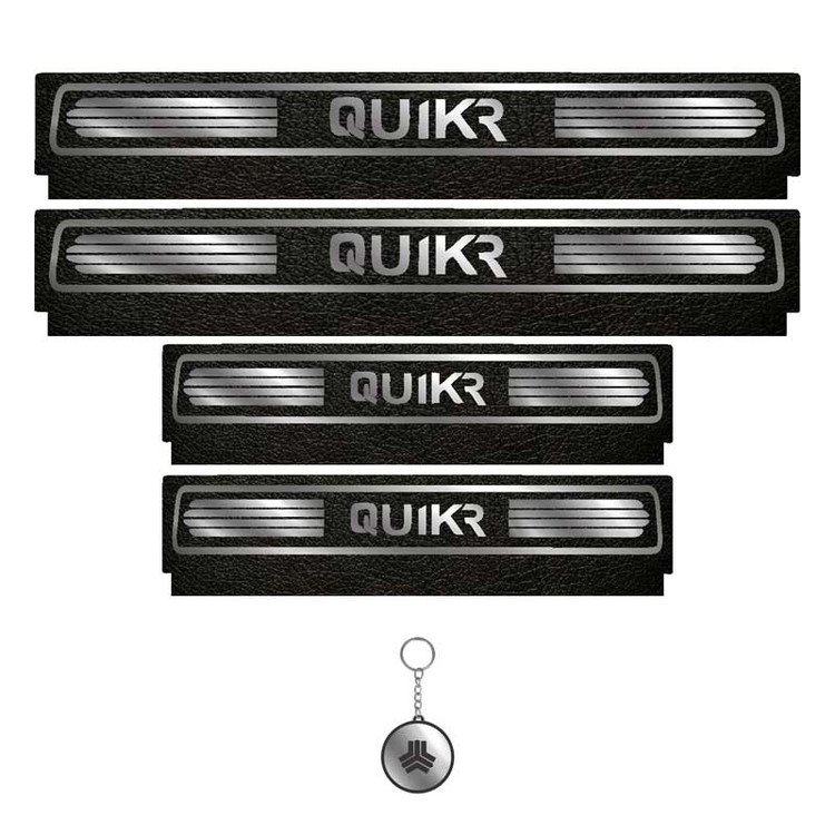 برچسب پارکابی خودرو لندمون کد LM109 MS مناسب برای کوییک آر مجموعه 4 عددی بهمراه جاکلیدی