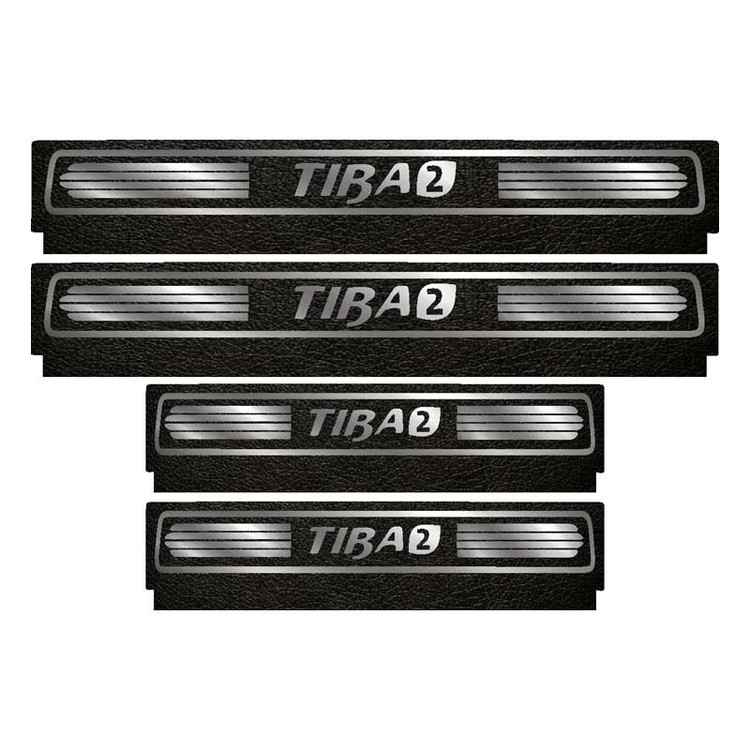 برچسب پارکابی خودرو لندمون کد LM112 MS مناسب برای تیبا دو مجموعه 4 عددی به همراه جاکلیدی