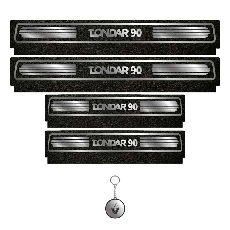 برچسب پارکابی خودرو لندمون کد LM090 MS مناسب برای تندر 90 مجموعه 4 عددی به همراه جاکلیدی