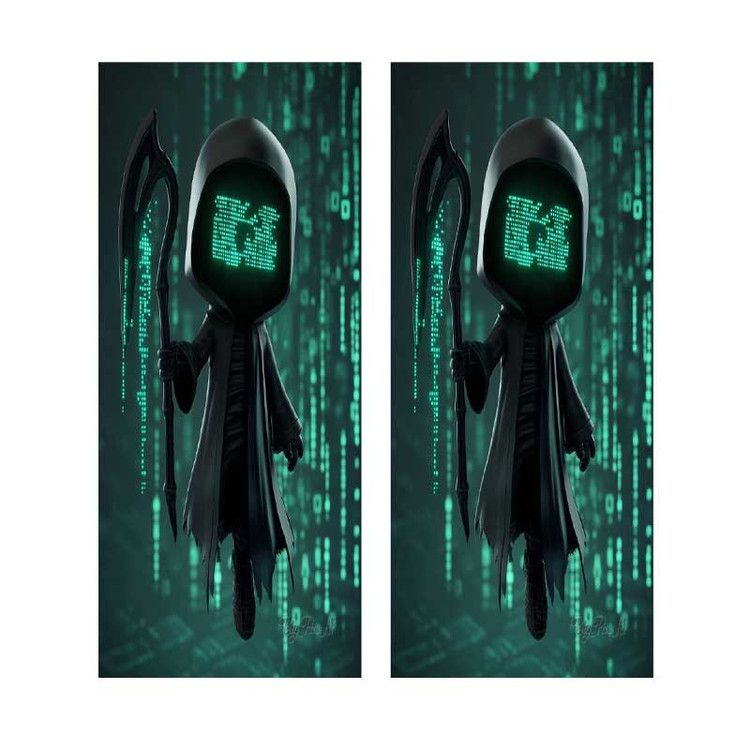 برچسب ستون خودرو طرح کارتونی کد BS0109 بسته دو عددی