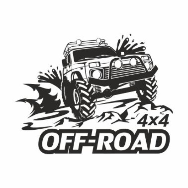 برچسب بدنه خودرو مدل 4x4