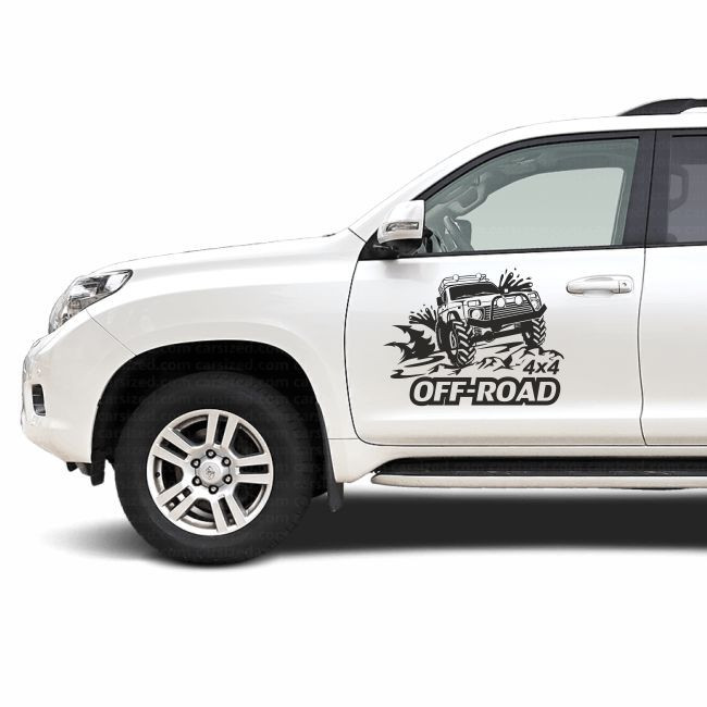 برچسب بدنه خودرو مدل 4x4