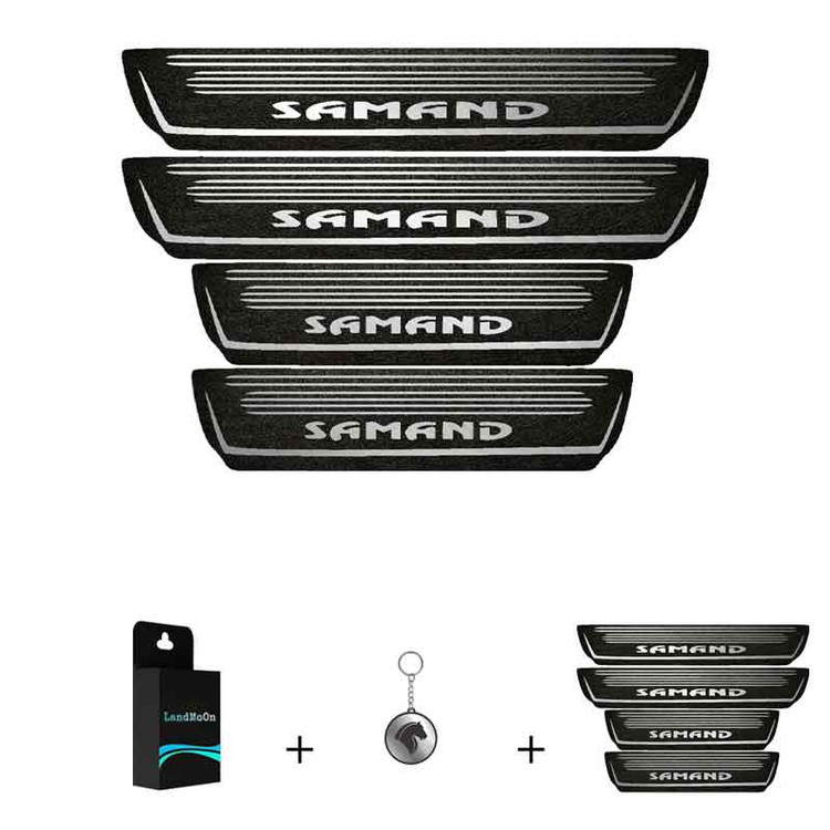 برچسب پارکابی خودرو لندمون کد LMm0021 MS مناسب برای سمند مجموعه 4 عددی به همراه جا کلیدی