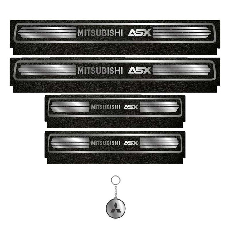 برچسب پارکابی خودرو لندمون کد LM103 MS مناسب برای میتسوبیشی ASX مجموعه 4 عددی به همراه جا کلیدی