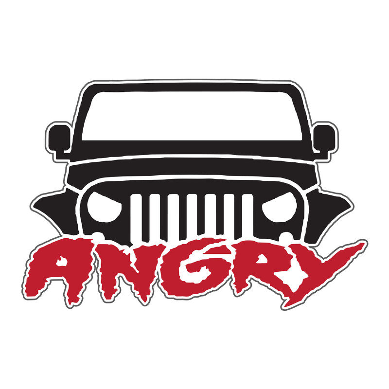 برچسب بدنه خودرو طرح Angry کد01