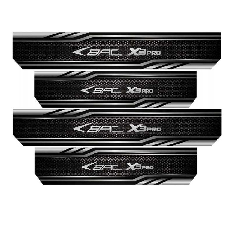 برچسب بدنه خودرو رایسان کد SP2084 مناسب برای بک x3pro مجموعه 4 عددی