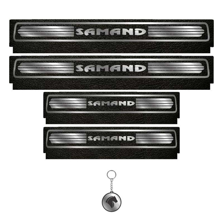 برچسب پارکابی خودرو لندمون کد LM108 MS مناسب برای سمند مجموعه 4 عددی به همراه جاکلیدی