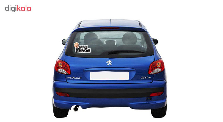 برچسب بدنه خودرو طرح Baby on Board مدل Boss-01