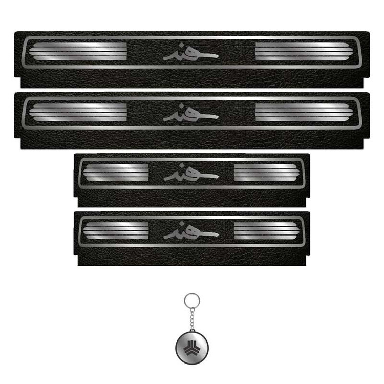 برچسب پارکابی خودرو لندمون کد LM236 MS مناسب برای سهند مجموعه 4 عددی به همراه جا کلیدی
