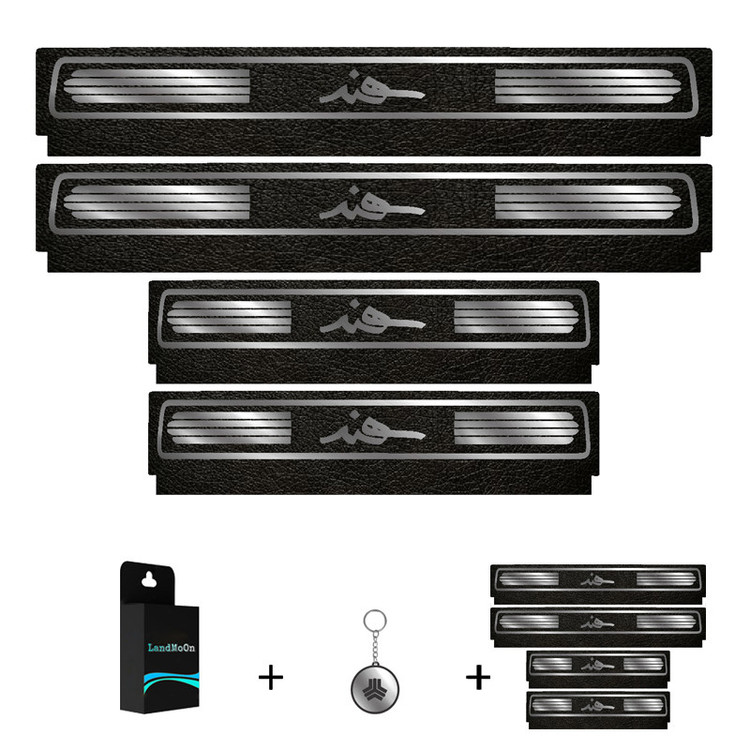 برچسب پارکابی خودرو لندمون کد LM236 MS مناسب برای سهند مجموعه 4 عددی به همراه جا کلیدی