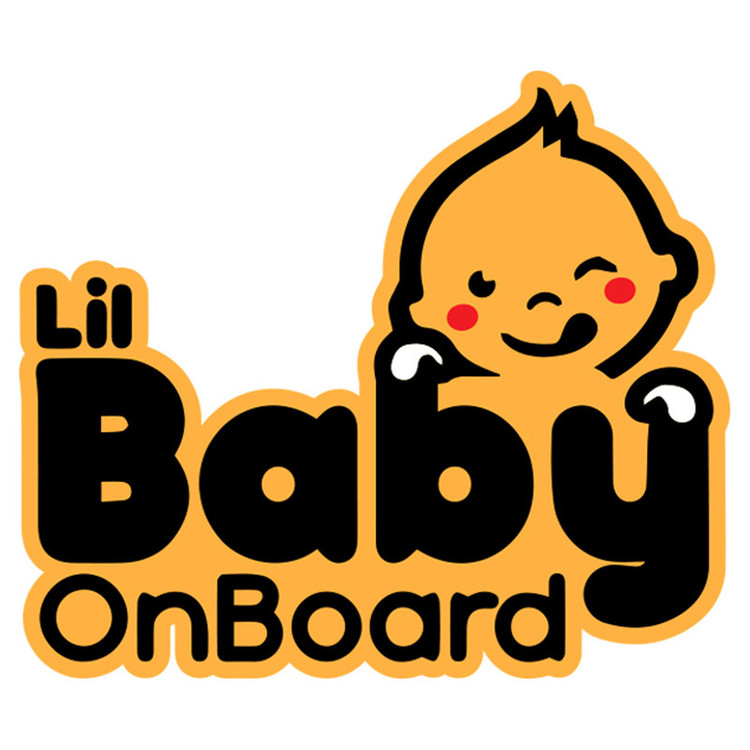 برچسب بدنه خودرو طرح Baby on Board مدل B-05