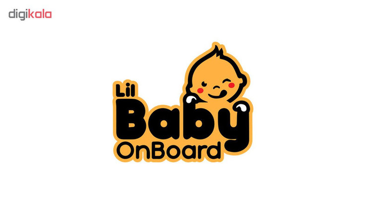 برچسب بدنه خودرو طرح Baby on Board مدل B-05