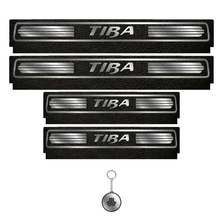برچسب پارکابی خودرو لندمون کد LM113 MS مناسب برای تیبا مجموعه 4 عددی به همراه جاکلیدی