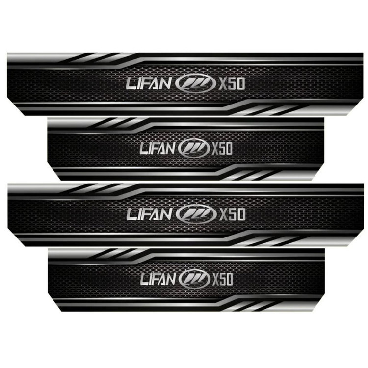 برچسب بدنه خودرو رایسان کد SP2027 مناسب برای لیفان X50 بسته 4 عددی