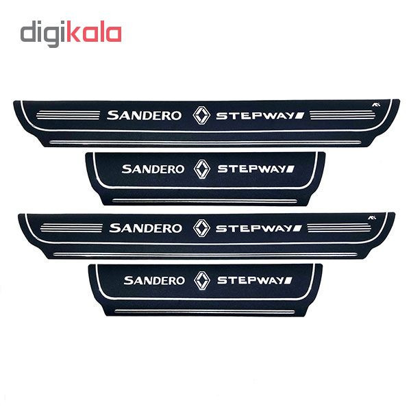 برچسب پارکابی خودرو کد SK043 مناسب برای ساندرو استپ وی مجموعه 4 عددی
