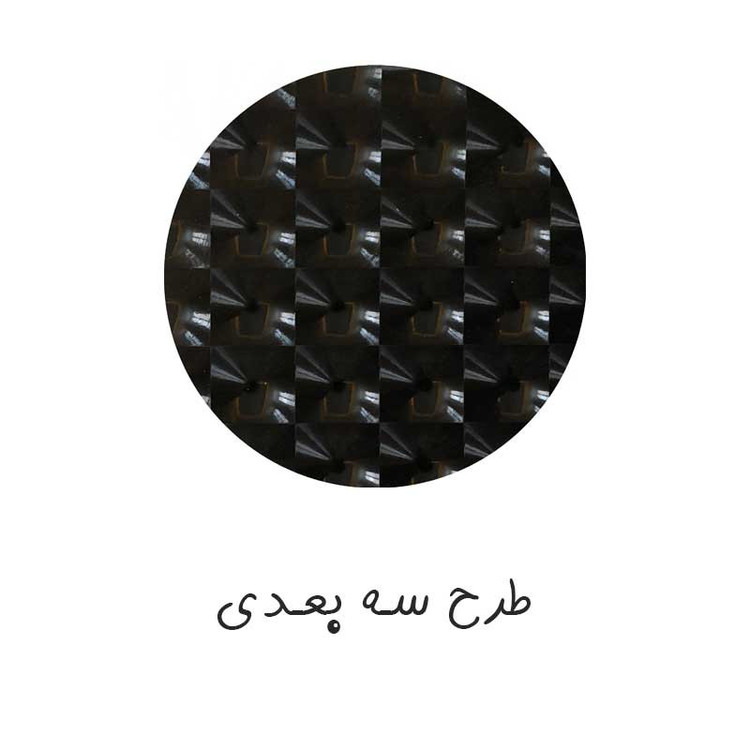 برچسب پارکابی خودرو لندمون طرح سه بعدی کد LP003 M بسته سه عددی به همراه جاکلیدی