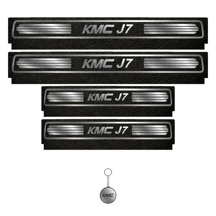 برچسب پارکابی خودرو لندمون کد LM239 MS مناسب برای کی ام سی J7 مجموعه 4 عددی به همراه جا کلیدی