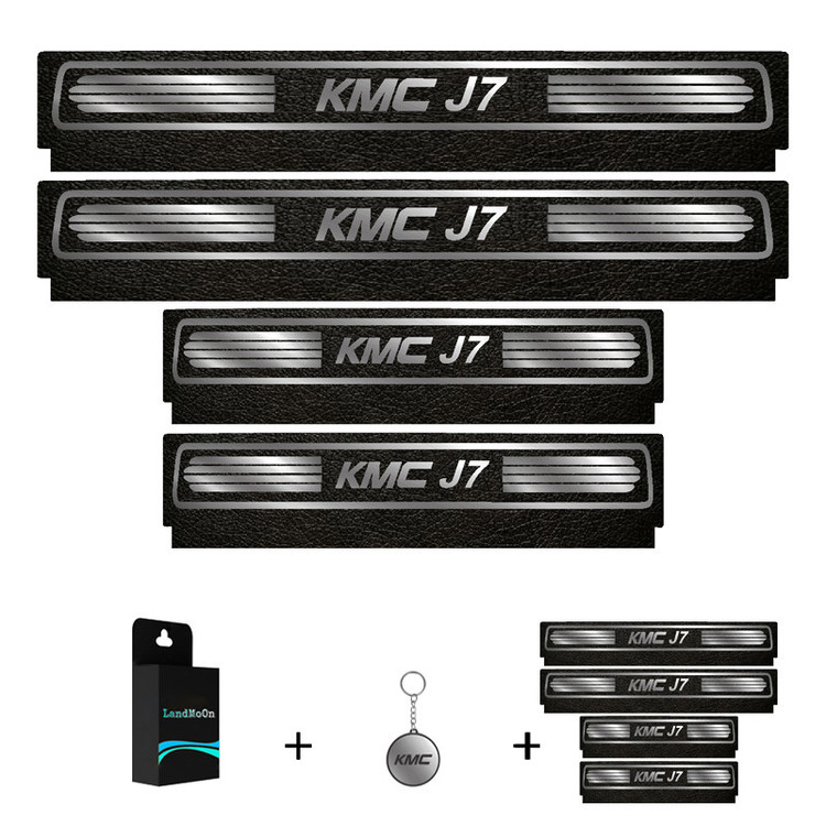 برچسب پارکابی خودرو لندمون کد LM239 MS مناسب برای کی ام سی J7 مجموعه 4 عددی به همراه جا کلیدی