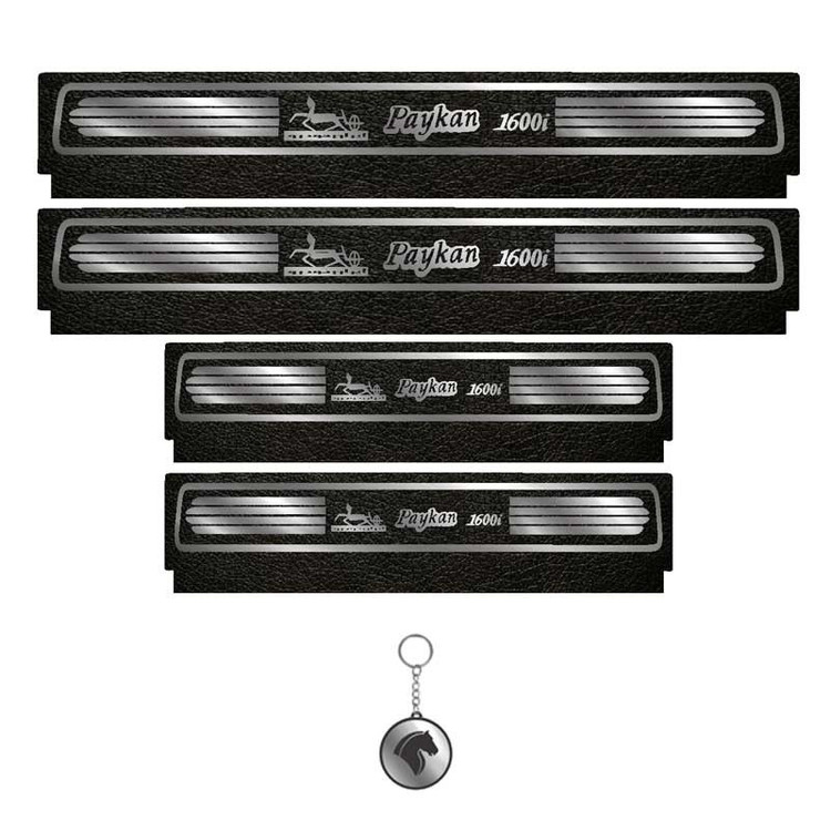 برچسب پارکابی خودرو لندمون کد LM104 MS مناسب برای پیکان مجموعه 4 عددی به همراه جا کلیدی