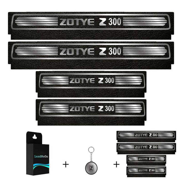 برچسب پارکابی خودرو لندمون کد LM139 MS مناسب برای زوتی مجموعه 4 عددی به همراه جا کلیدی
