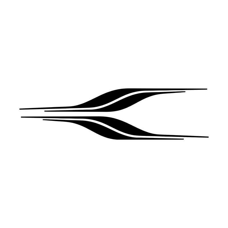برچسب بدنه خودرو توییجین و موییجین طرح sporting کد 12 بسته 2 عددی