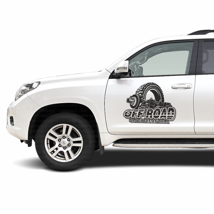 برچسب بدنه خودرو مدل 4x4