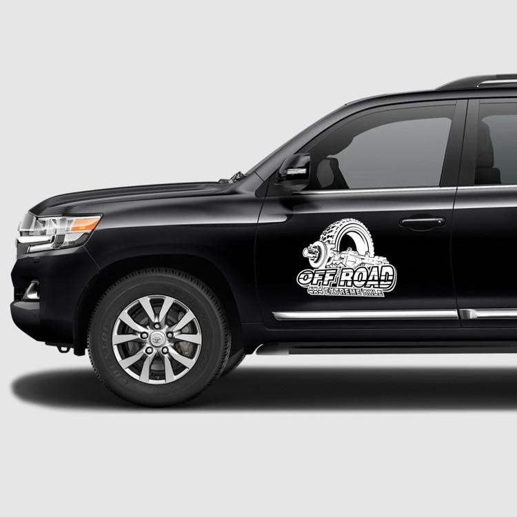 برچسب بدنه خودرو مدل 4x4