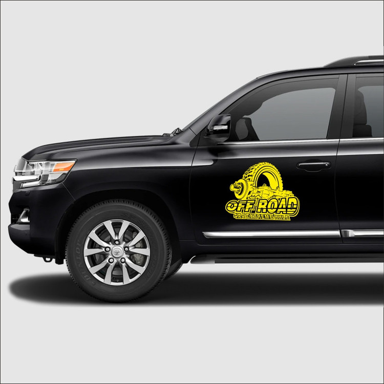 برچسب بدنه خودرو مدل 4x4