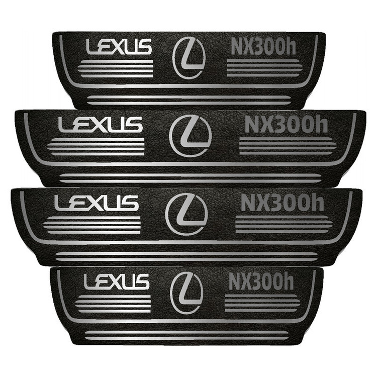 برچسب پارکابی خودرو مهدیار طرح چرم کد pka1036 مناسب برای لکسوس nx300بسته 4 عددی