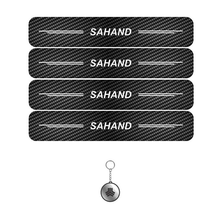 برچسب پارکابی مهدیار طرح کربن کد LCE0046 مناسب برای سهند مجموعه 4 عددی به همراه جاکلیدی