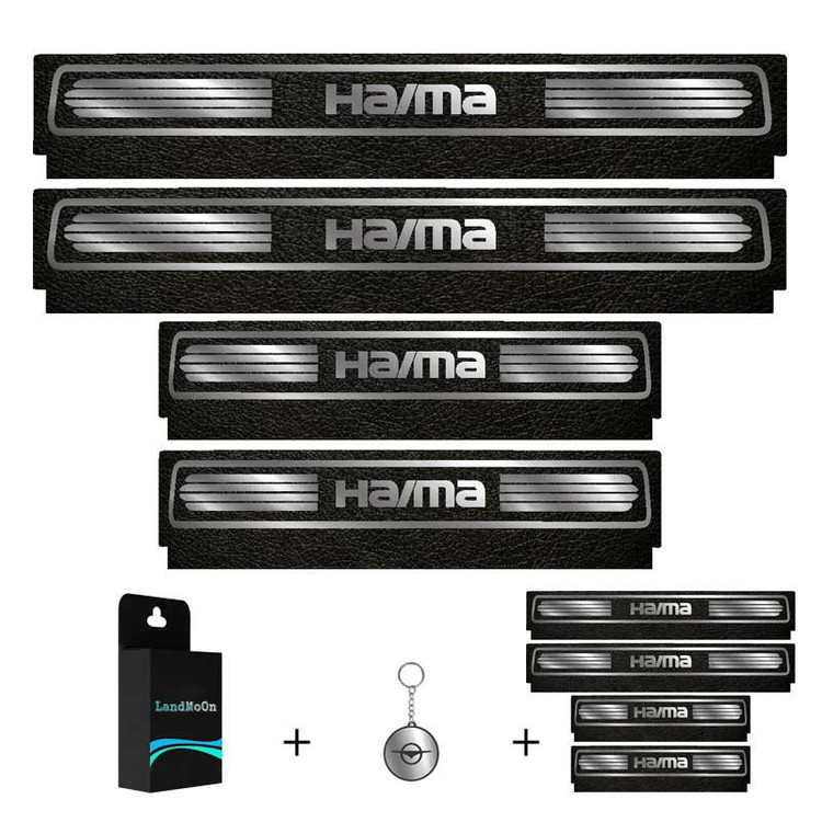 برچسب پارکابی خودرو لندمون کد LM102 MS مناسب برای هایما مجموعه 4 عددی به همراه جا کلیدی