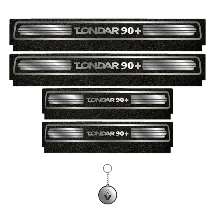 برچسب پارکابی خودرو لندمون کد LM091 MS مناسب برای تندر 90 پلاس مجموعه 4 عددی به همراه جاکلیدی