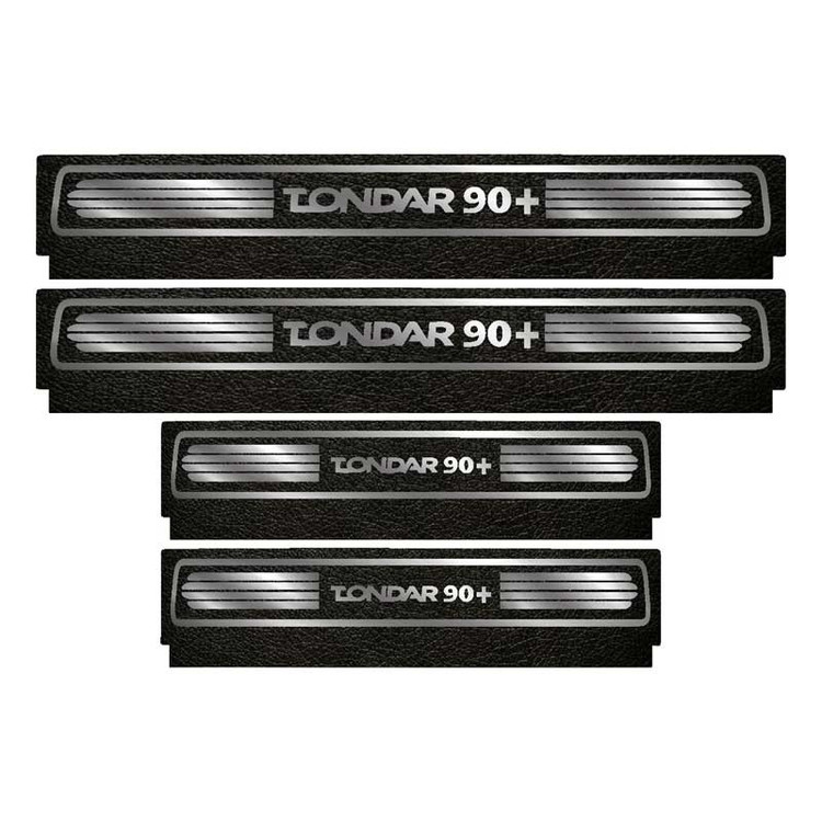 برچسب پارکابی خودرو لندمون کد LM091 MS مناسب برای تندر 90 پلاس مجموعه 4 عددی به همراه جاکلیدی