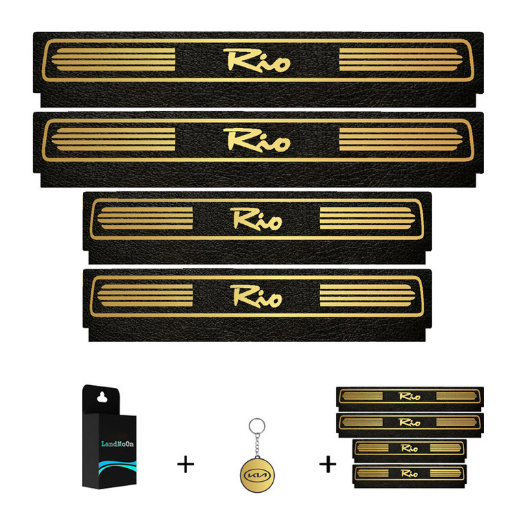 برچسب پارکابی خودرو لندمون کد LM232 MT مناسب برای ریو مجموعه 5 عددی به همراه جا کلیدی