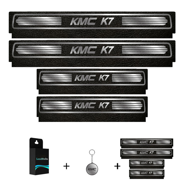 برچسب پارکابی خودرو لندمون کد LM237 MS مناسب برای کی ام سی K7 مجموعه 4 عددی به همراه جا کلیدی