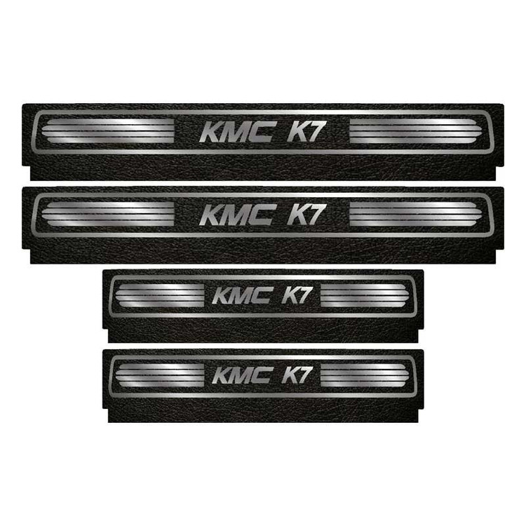 برچسب پارکابی خودرو لندمون کد LM237 MS مناسب برای کی ام سی K7 مجموعه 4 عددی به همراه جا کلیدی
