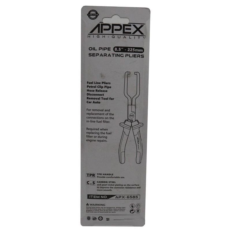 انبر سوکت بنزین اپکس مدل YP-APX-6585-225MM سایز 8.5 اینچ