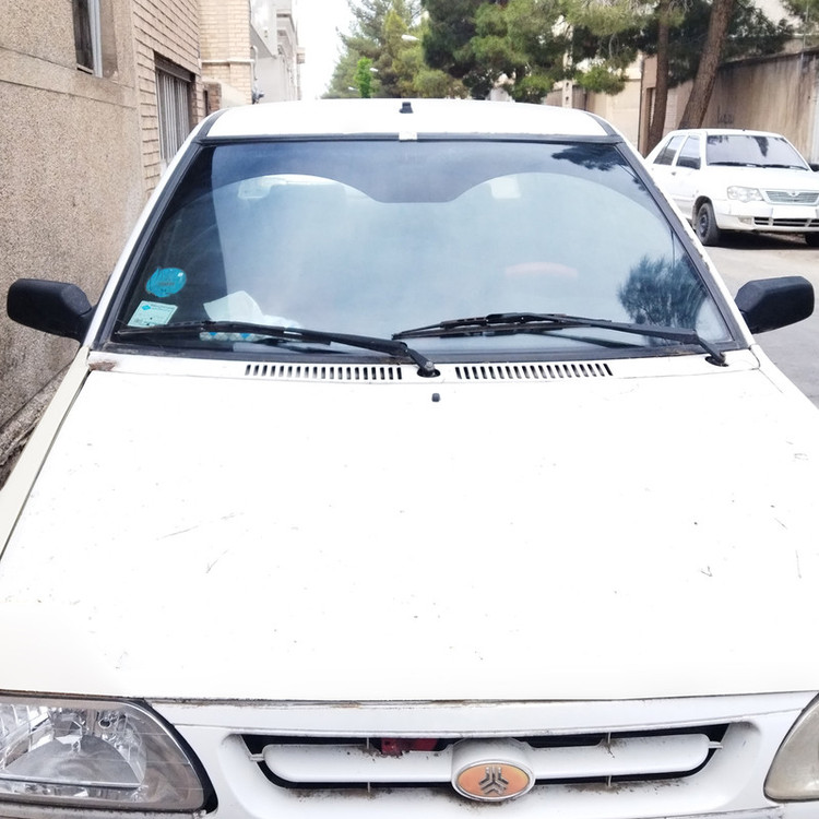 برچسب آفتابگیر شیشه جلو مدل ARC GLASS مناسب برای پراید