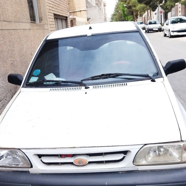 برچسب آفتابگیر شیشه جلو مدل ARC GLASS مناسب برای پراید