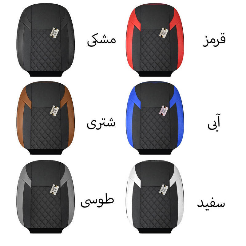 ست کامل روکش صندلی خودرو سوشیانت مدل گندم مناسب برای پژو پرشیا و 405